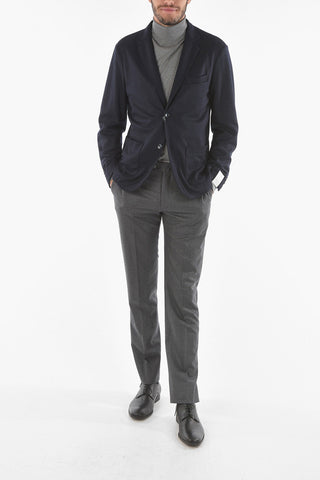 Virgin Wool Blend CHELSEA Blazer with Notch Lapel