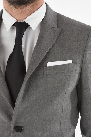 Virgin Wool Blend SMOKE MEL Lined Suit
