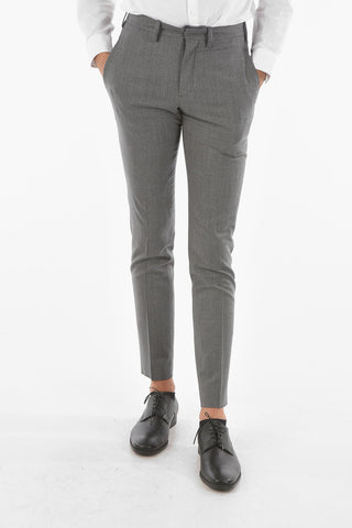 Virgin Wool Blend SMOKE MEL Lined Suit