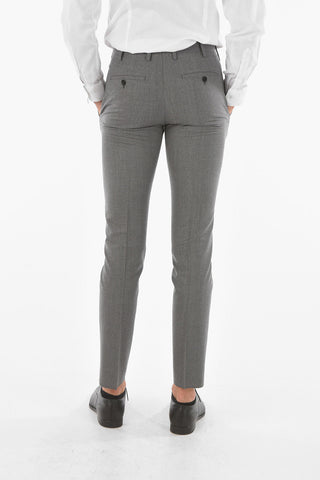 Virgin Wool Blend SMOKE MEL Lined Suit