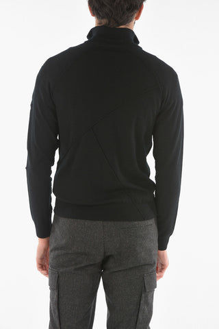 Maglia in lana con chiusura zip