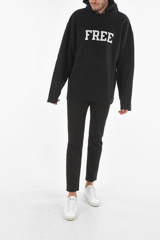 Felpa in Cotone UNIFIT con Bordi Destroyed