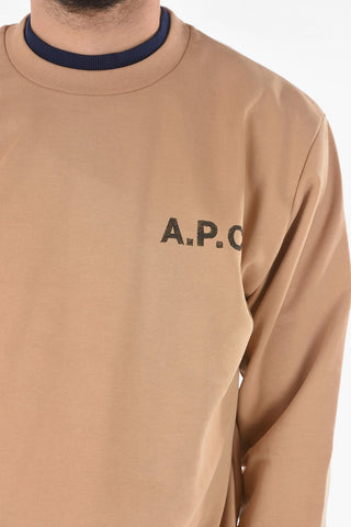 Crew-Neck Brushed Printed Logo JIMMY Sweatshirt