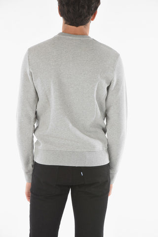 Embroidered Cotton Crew-Neck Sweatshirt