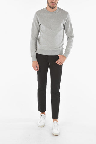 Embroidered Cotton Crew-Neck Sweatshirt