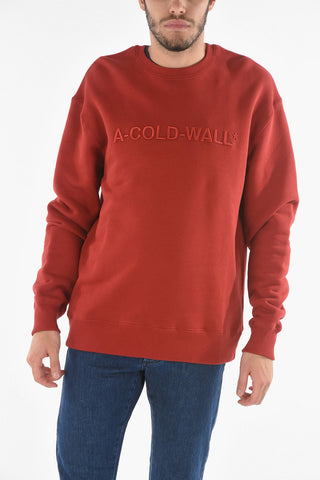 Crew-neck Sweatshirt with Embroidered Logo