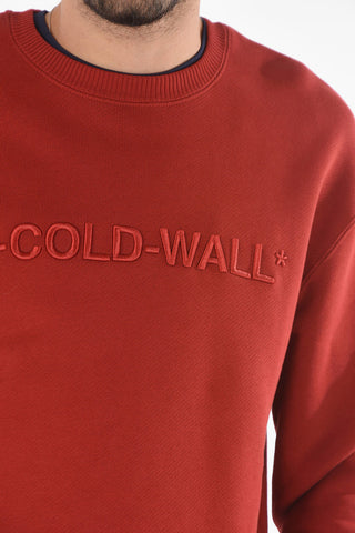Crew-neck Sweatshirt with Embroidered Logo
