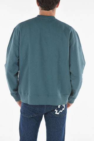 Solid Color TOSCAN Crew-Neck Sweatshirt