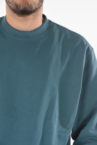 Solid Color TOSCAN Crew-Neck Sweatshirt