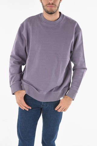 Solid Color TOSCAN Crew-Neck Sweatshirt