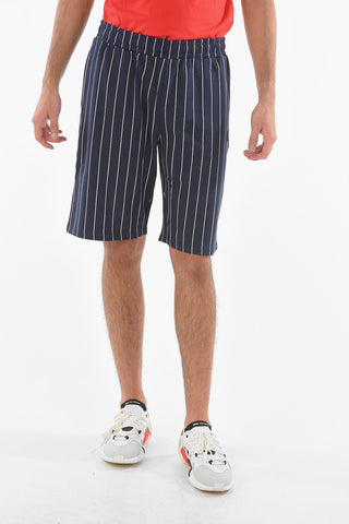 Shorts HOMARE a Righe Awining con Elastico in Vita