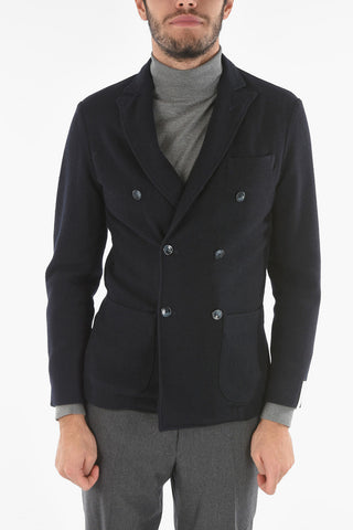 Virgin Wool Blend CHELSEA2P Double-breasted Blazer