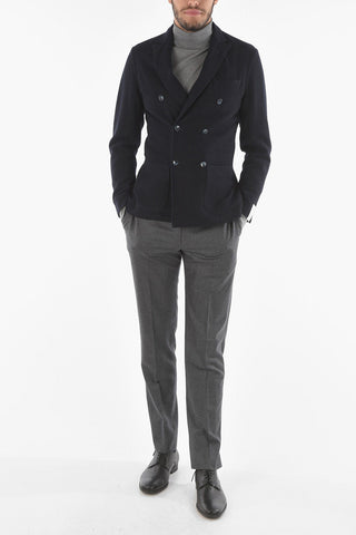 Virgin Wool Blend CHELSEA2P Double-breasted Blazer