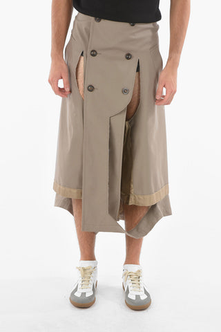 MM10 Destructured Pants with Raw-cut Edges