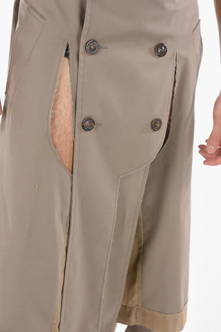 MM10 Destructured Pants with Raw-cut Edges