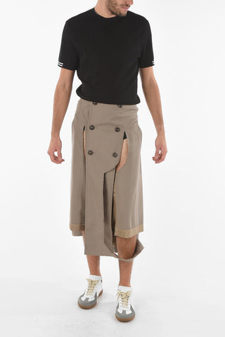 MM10 Destructured Pants with Raw-cut Edges