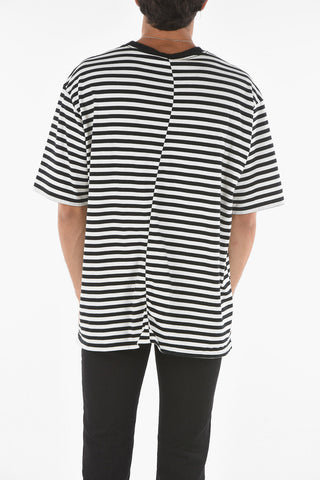 T-shirt girocollo a righe