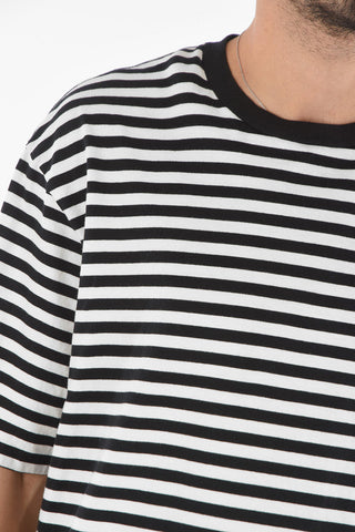 T-shirt girocollo a righe
