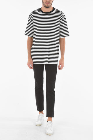 T-shirt girocollo a righe