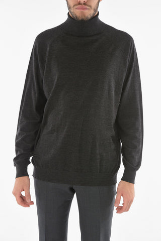 merino wool turtle-neck sweater