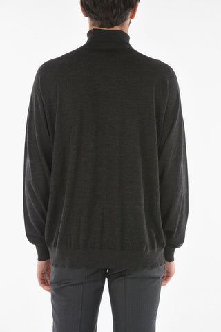 merino wool turtle-neck sweater