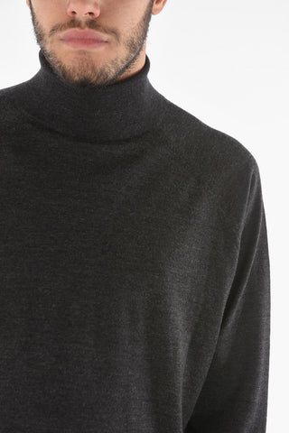 merino wool turtle-neck sweater