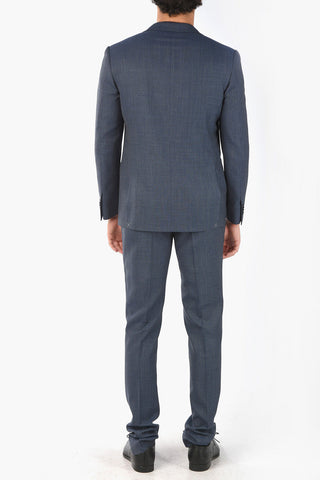 2 Button MANTUA Micro Check Virgin Wool Suit