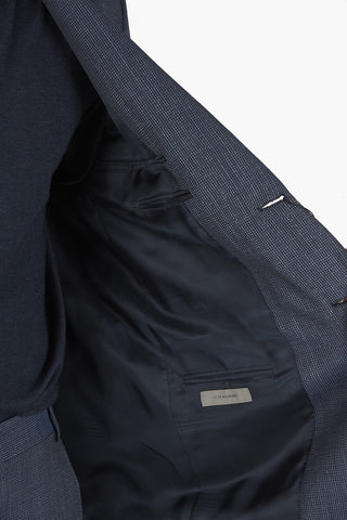2 Button MANTUA Micro Check Virgin Wool Suit
