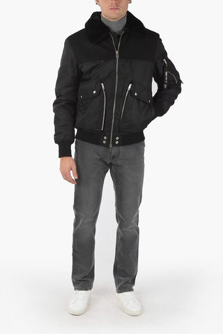 Padded Bomber W-LOUIS Faux Fur-Lined