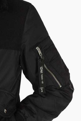 Padded Bomber W-LOUIS Faux Fur-Lined