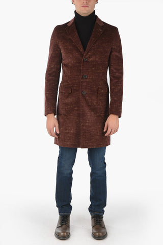 CC COLLECTION Cappotto in Velour con Martingala sul retro