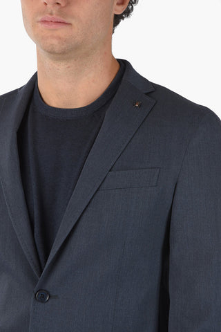 CC COLLECTION Virgin Wool Bend RIGHT Blazer with Notch Lapel