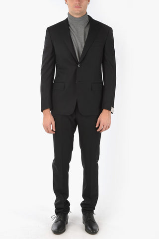 2 Button MANTUA Virgin Wool Suit with Flap Pockets