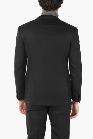 2 Button MANTUA Virgin Wool Suit with Flap Pockets