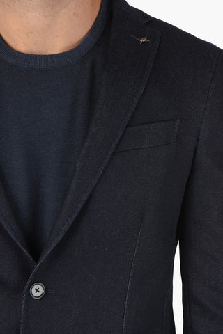 CC COLLECTION Denim RIGHT Blazer with Notch Lapel