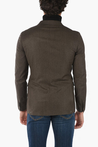 CC COLLECTION Virgin Wool REWARD Double-breasted Blazer with Peak Lapel