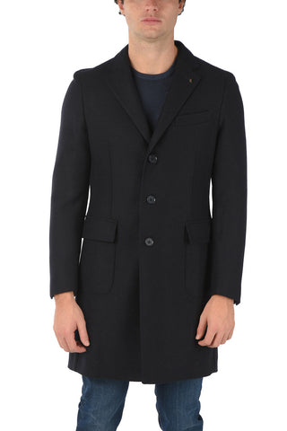 CC COLLECTION Cashmere Blend Coat with Iconic Beetle Brooch