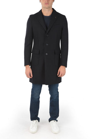 CC COLLECTION Cashmere Blend Coat with Iconic Beetle Brooch