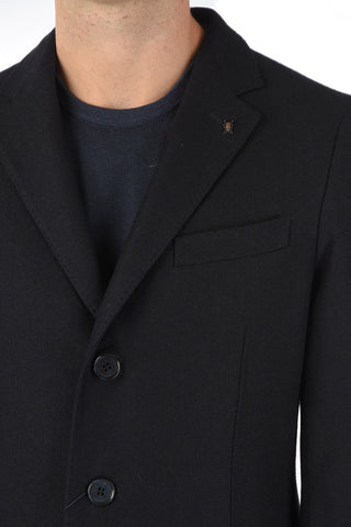 CC COLLECTION Cashmere Blend Coat with Iconic Beetle Brooch