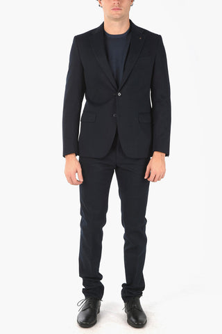 CC COLLECTION Single-breasted RIGHT Cotton Suit with Flap Pockets