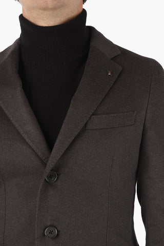 CC COLLECTION Cashmere Coat with Back Half Belt