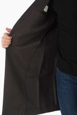 CC COLLECTION Cashmere Coat with Back Half Belt