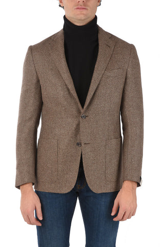 Cashmere GATE Blazer with Basket Weave Motif
