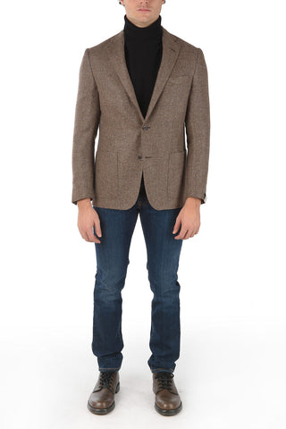 Cashmere GATE Blazer with Basket Weave Motif