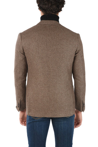 Cashmere GATE Blazer with Basket Weave Motif