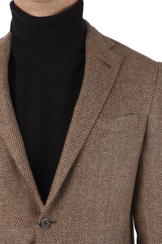 Cashmere GATE Blazer with Basket Weave Motif