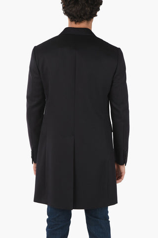 Virgin Wool Coat with Back Slit
