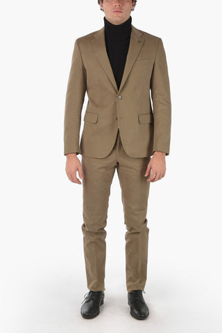CC COLLECTION 2 Button RIGHT Notch Lapel Twill Cotton Suit