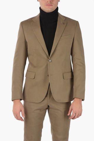 CC COLLECTION 2 Button RIGHT Notch Lapel Twill Cotton Suit