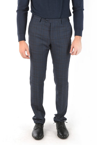 CC COLLECTION 2 Button District Check RIGHT Virgin Wool Suit